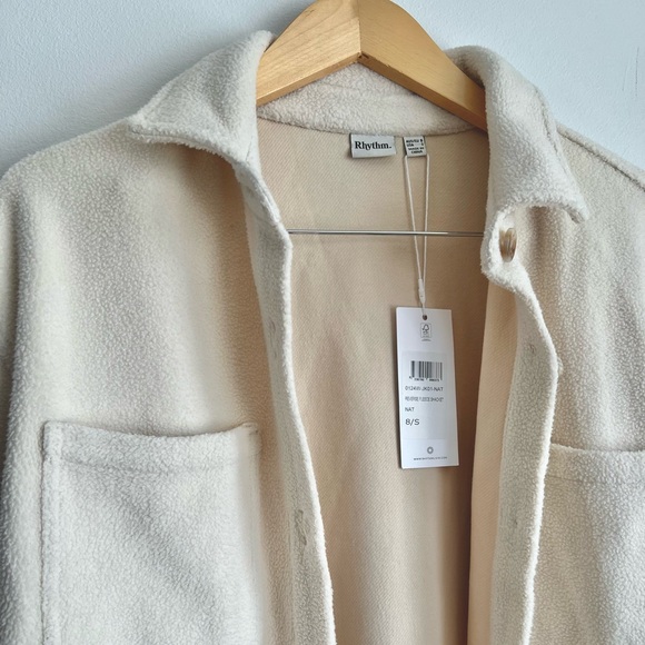 Rhythm. Reverse Fleece Shacket - Picture 6 of 10